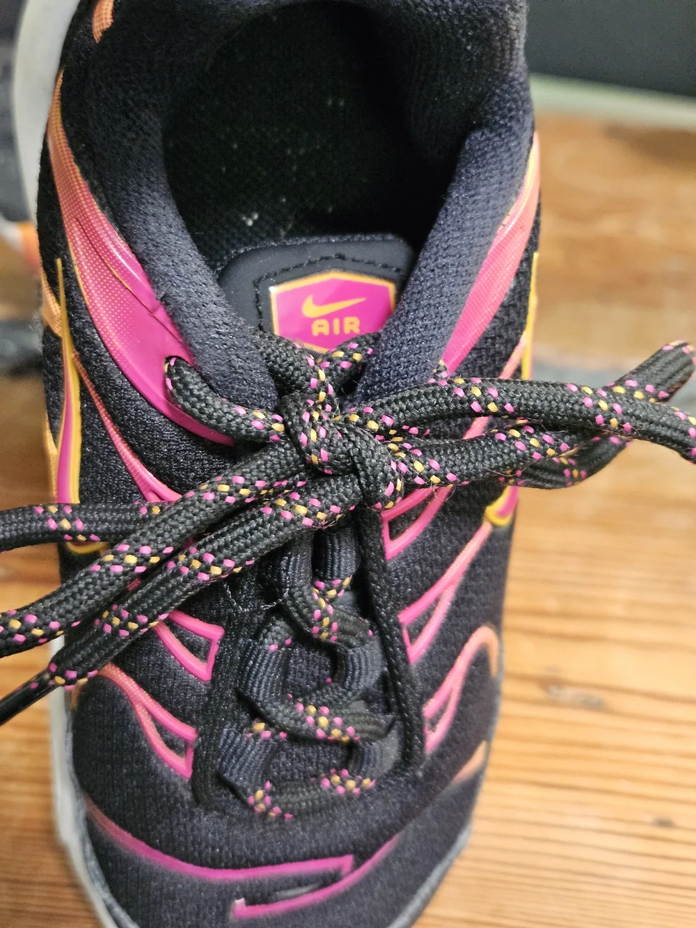 Nike Air Max Plus Black With Orange & Pink 10c